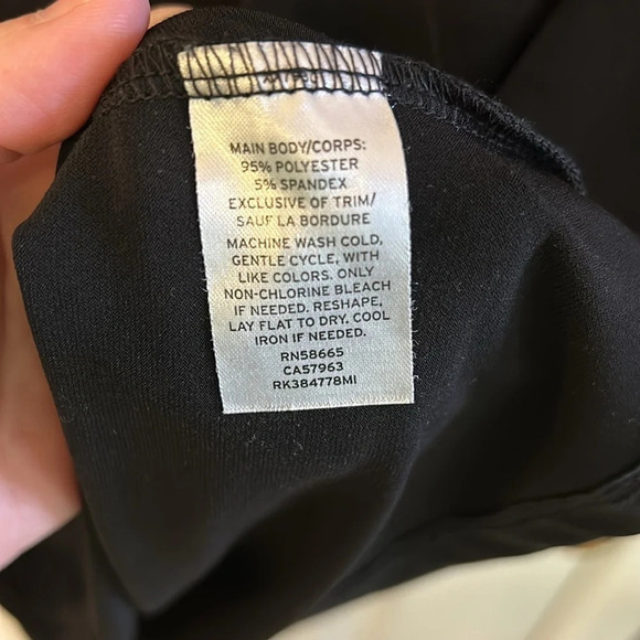 Free Press Clothing Women’s (L) Black 3/4 Ruched Sleeve Scoop Neck Blouse - Picture 6 of 6